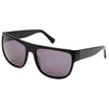 WILD Black Rectangle Sunglasses made of acetate