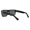 ZEPHYR II Polarised Rectangle Sunglasses with Black Brown Frame back left view