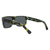 ZEPHYR II Polarised Rectangle Sunglasses with Green Frame back left view