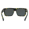 ZEPHYR II Polarised Rectangle Sunglasses with Green Frame inside view